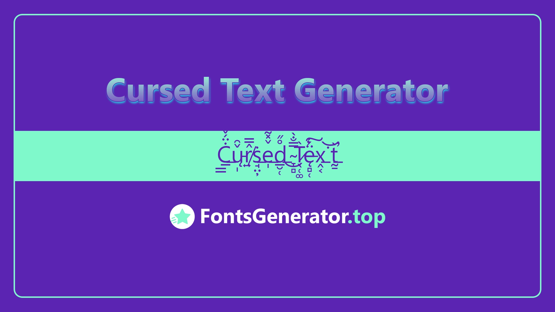 Cursed Text Generator